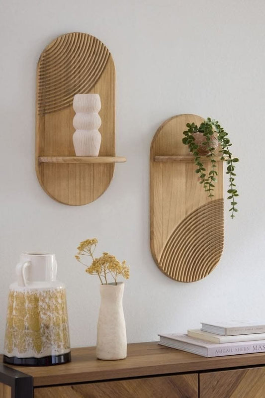 لاسم:رف زغرفي خشبي،Wooden decorative shelf