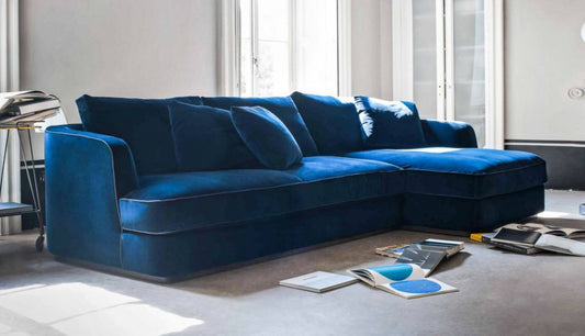 الاسم:كنبة زرقاء عصرية،Modern blue sofa