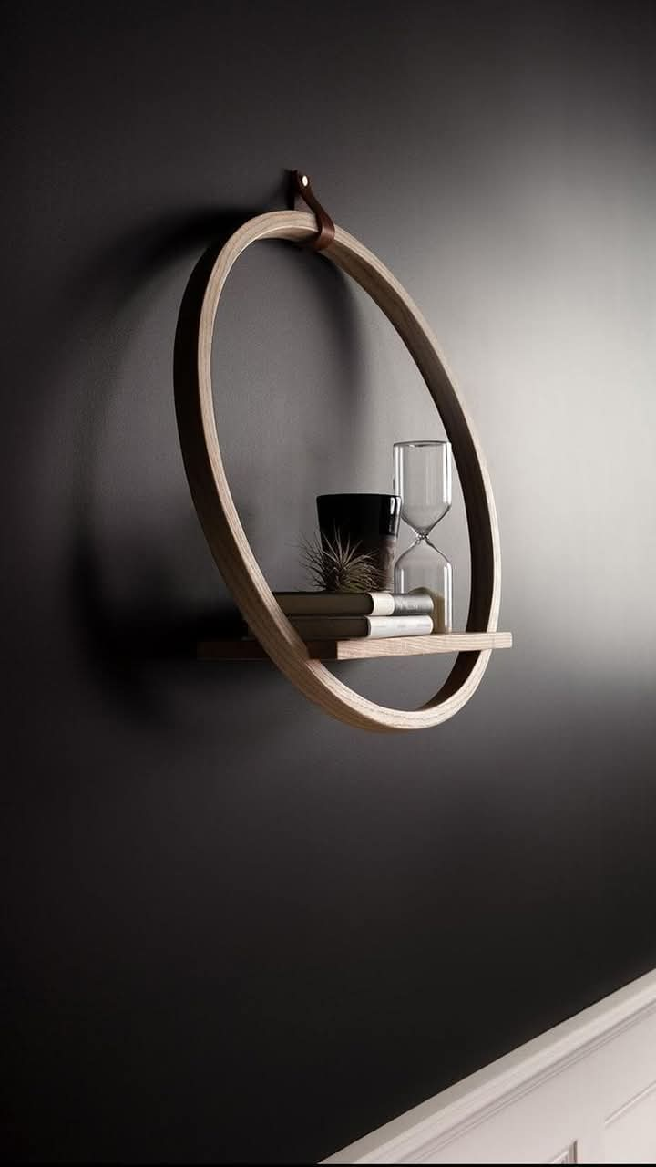 الاسم:رف دائري بسيط،simple round shelf