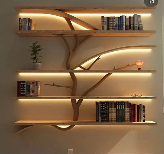 الاسم:رف الشجرة الطبيعي،Natural tree shelf